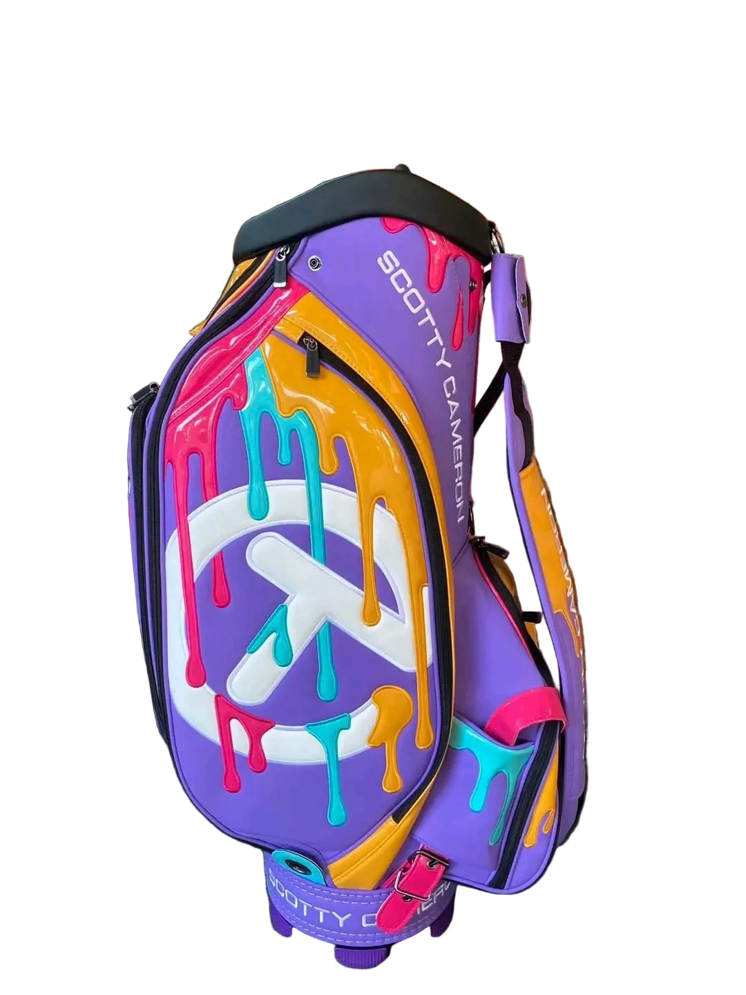 Purple Paint Drip Golf Staff Tour Bag - Gallery Exclusive