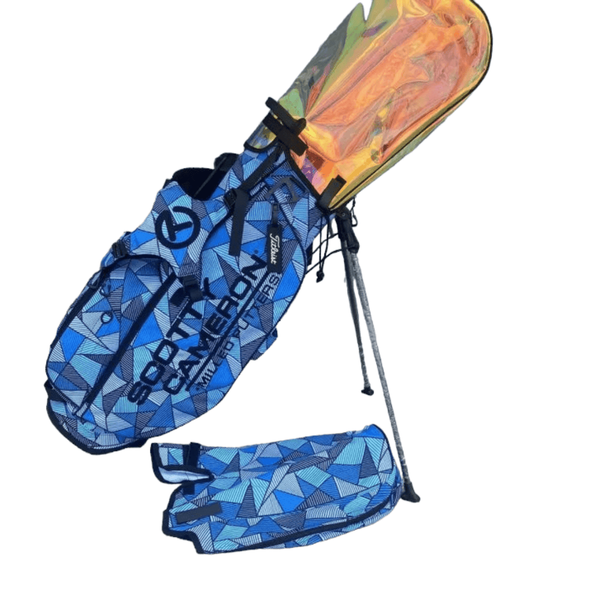 2022 Holiday Blue “Neo Camo” Wanderer Circle T Carry Stand Bag