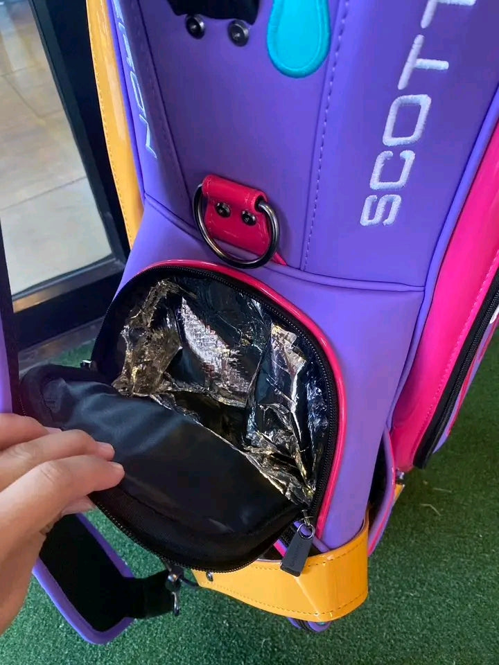 Purple Paint Drip Golf Staff Tour Bag - Gallery Exclusive
