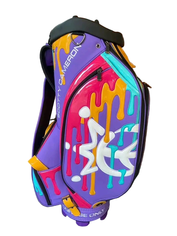 Purple Paint Drip Golf Staff Tour Bag - Gallery Exclusive